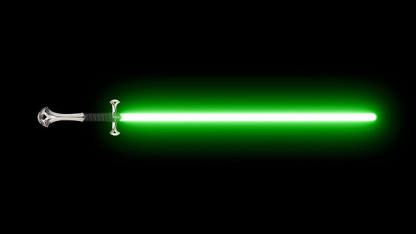 1920x1080, Green Lightsaber Data Id 217613, światło szabli Tapeta HD