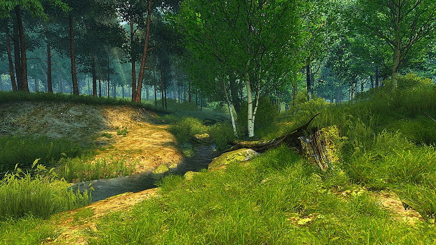 Screensaver 3D Hutan Musim Panas & Live, hutan mekar Wallpaper HD