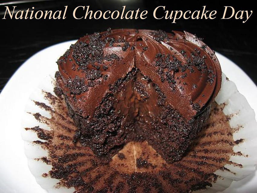 National Chocolate Cupcake Day, national chocolate day HD wallpaper