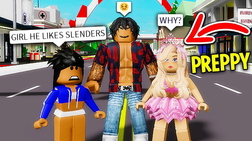 Pretending to be a preppy girl in ROBLOX BROOKHAVEN RP! HD ...
