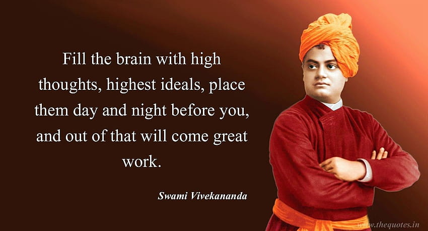 Swami Vivekananda Thoughts For The HD wallpaper