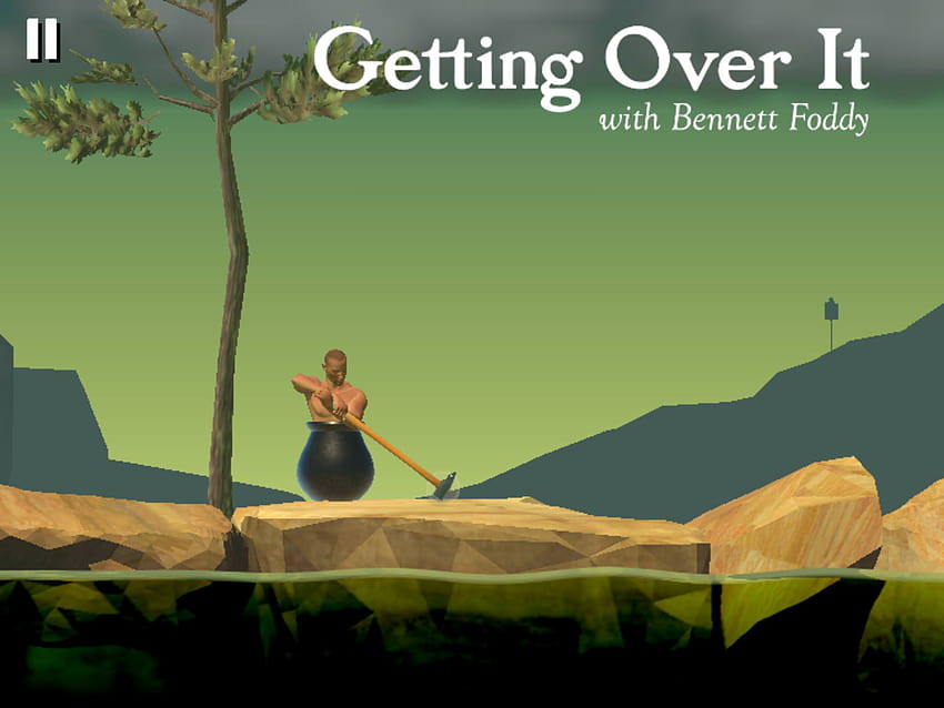 Getting Over It review, getting over it with bennett foddy game HD wallpaper