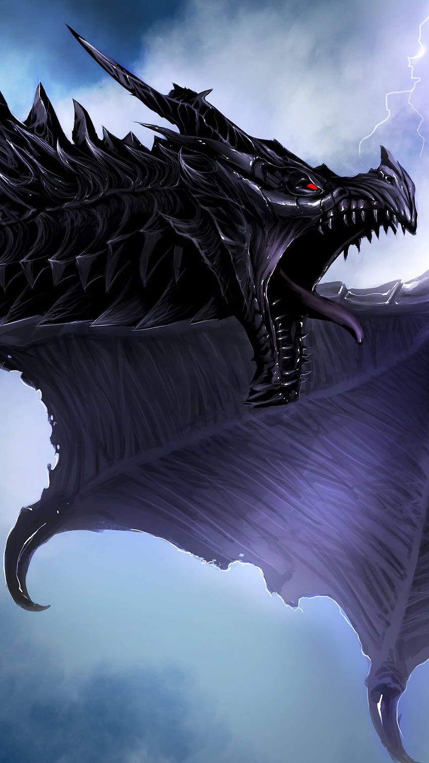 Skyrim Dragon, Alduin, , Creative Graphics HD phone wallpaper