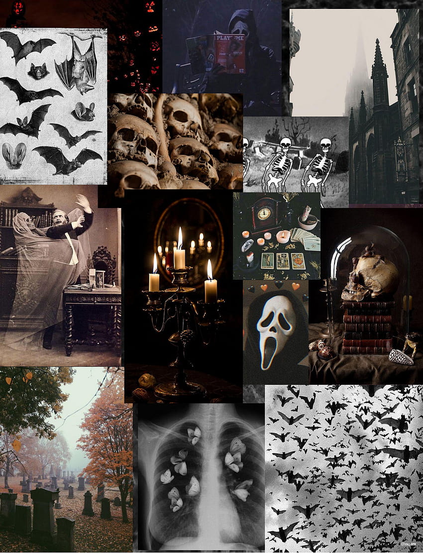 Spooky, dark halloween collage HD phone wallpaper | Pxfuel