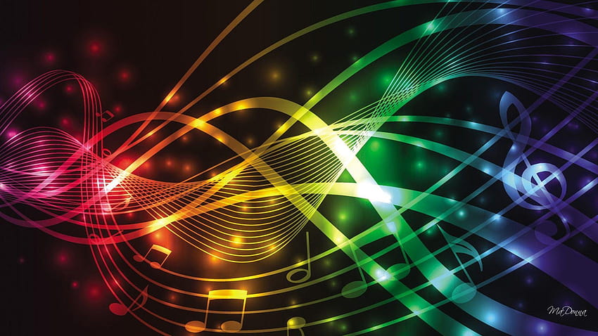 Colors Of Music, full abstract music HD wallpaper