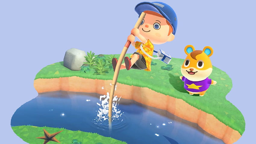 New Animal Crossing: New Horizons пуснати рендери, показващи се, животни, пресичащи нови хоризонти HD тапет