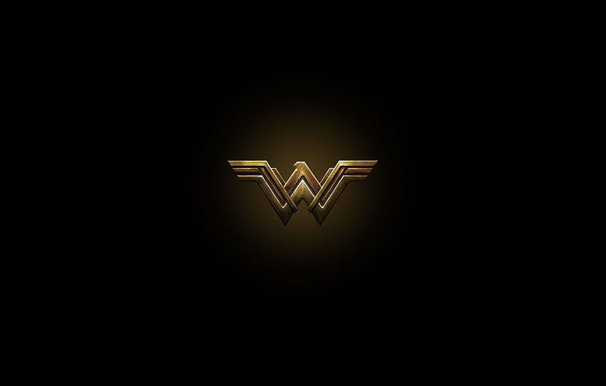 sinema, kırmızı, altın, logo, Wonder Woman, siyah, sarı, film, mektup, kahraman, Prens, film, DC Comics, Diana, yuusha, Gal Gadot , bölüm фильмы HD duvar kağıdı