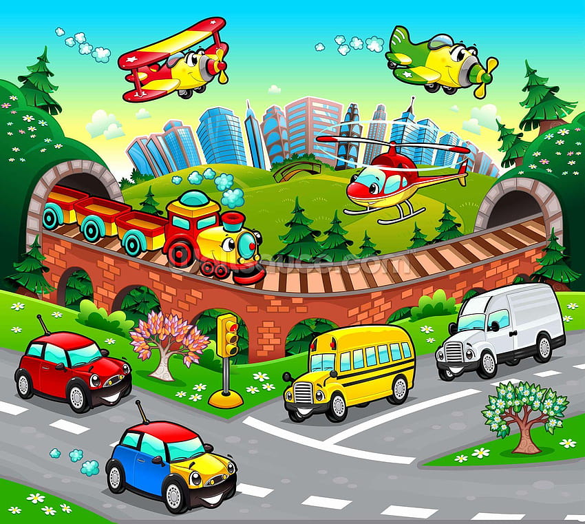 Car Cartoon Lovely wide Com Cars, cartoon cars HD wallpaper