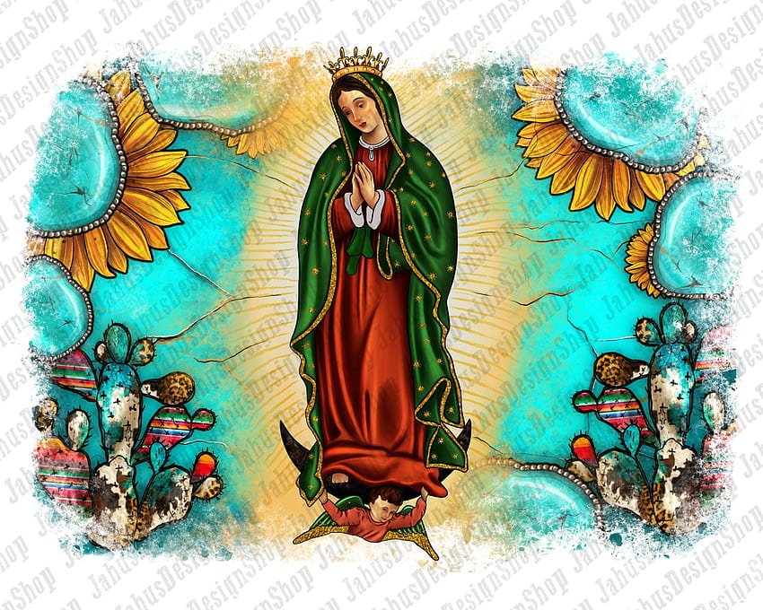 Our Lady of Guadalupe Digital Image  Kelly Latimore Icons
