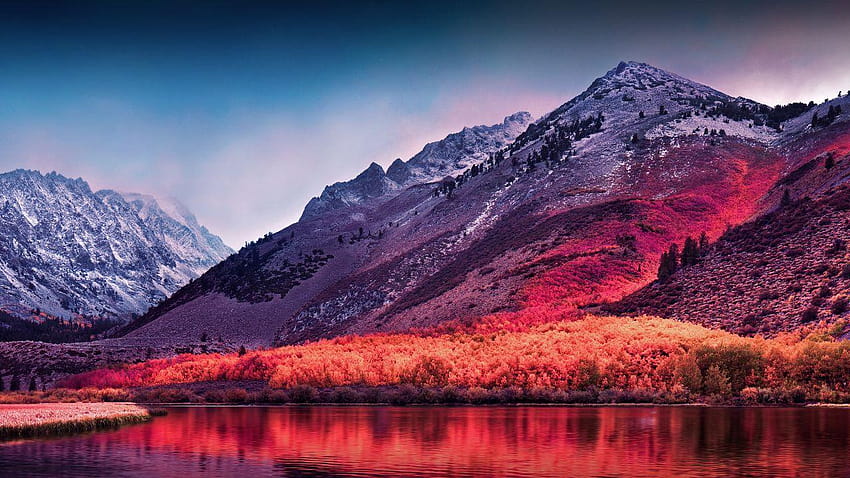 Sierra Nevada, Dağlar, macOS Yüksek Sierra, Stok HD duvar kağıdı
