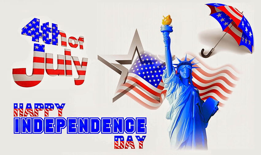 アメリカ米国独立記念日 7 月 4 日自由の女神像、アメリカ独立記念日 高画質の壁紙