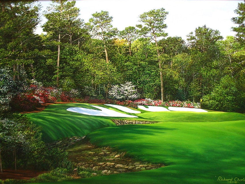 Augusta National Golf Course, protetores de tela de golfe papel de parede HD
