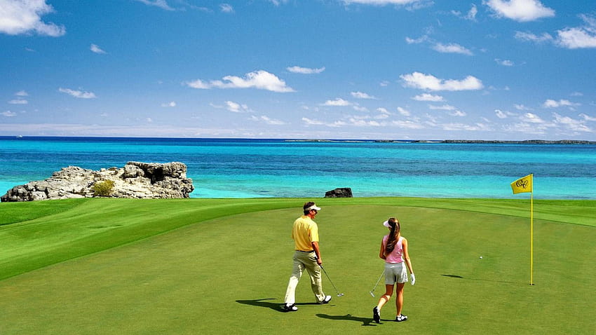 Ocean Club Golf Course, golfers paradise HD wallpaper