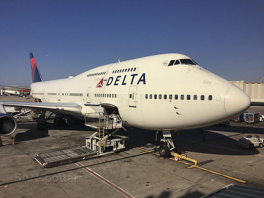 Delta Air Lines 747, 747 airplane rectangle HD wallpaper