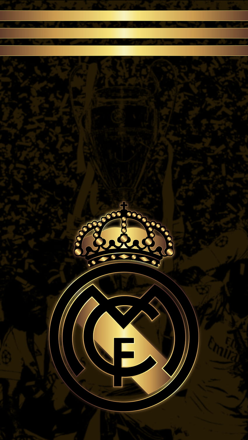 Design Real Madrid on Dog, logotipo real madrid 2021 Papel de parede de celular HD