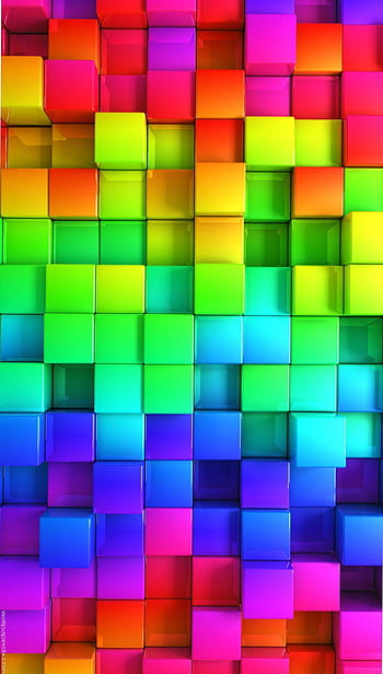 Rainbow block HD wallpapers | Pxfuel