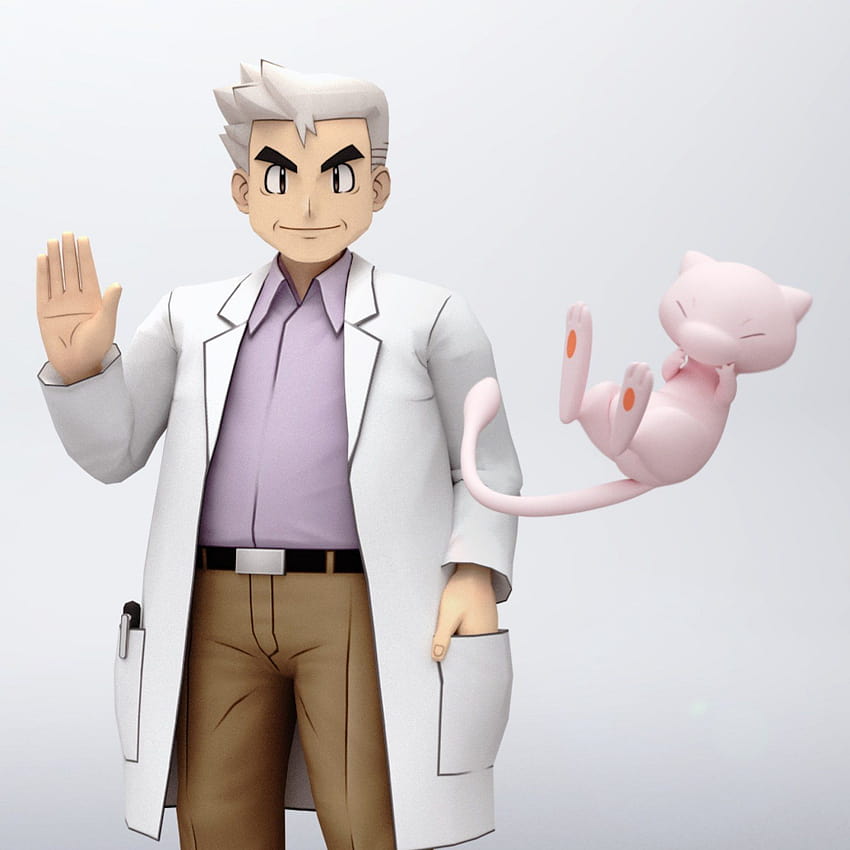 Pokémon Masters agrega al profesor Oak y Mew, y Steven y Metagross en la última actualización, profesor pokemon fondo de pantalla del teléfono