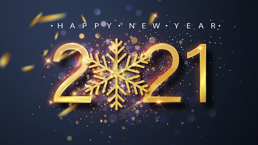 ปีใหม่ 2021 สวัสดีปีใหม่ ตัวอักษรสีทอง ประกายไฟ งานเฉลิมฉลอง/ปีใหม่ 2021 สวัสดีปีใหม่ วอลล์เปเปอร์ HD