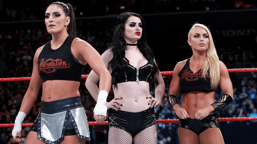 Paiges WWE-Teamkollegen: Wer sind Sonya Deville & Mandy Rose Screen HD-Hintergrundbild