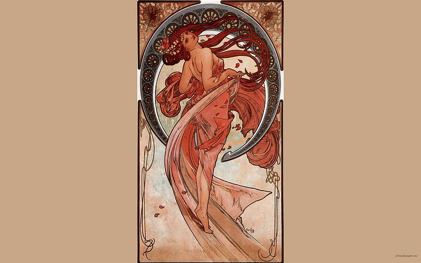 Alphonse Mucha, Kunstmalerei HD-Hintergrundbild