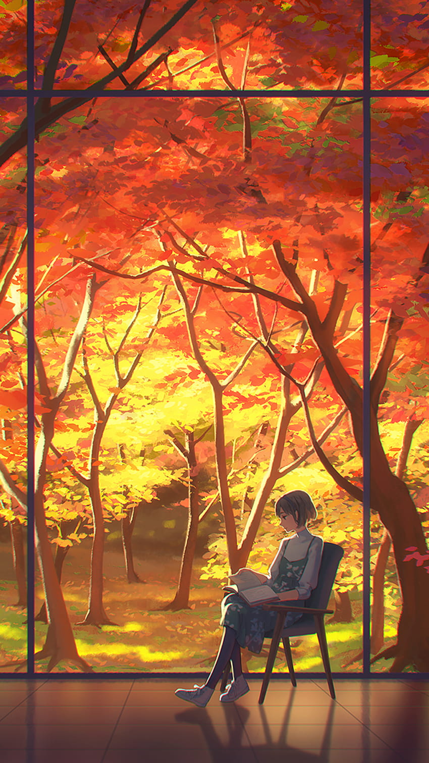 The Autumn Forest, Anime seamless Backgr... | Stock Video | Pond5