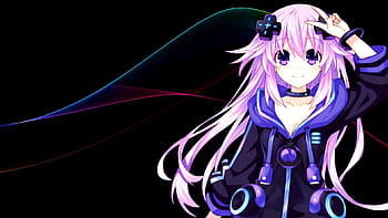 Neptune & Nepgear, neptune, blush, game, hairpin, rebirth, one piece,  playstation, HD wallpaper