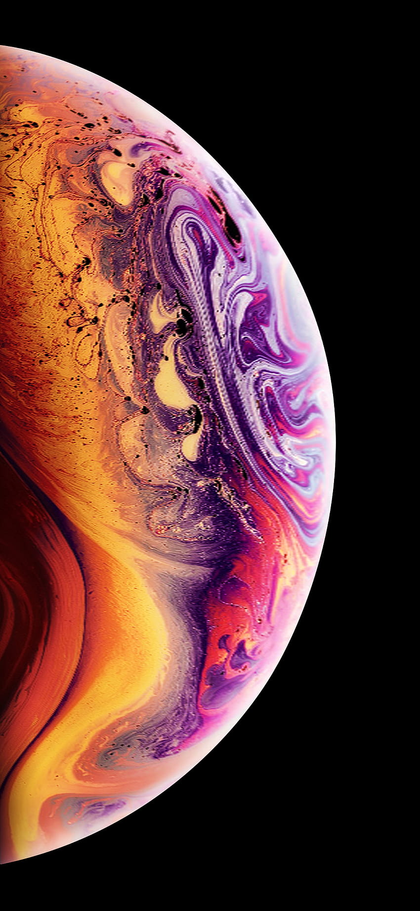 La bolla di sapone dell'iPhone XS 2018 Sfondo del telefono HD