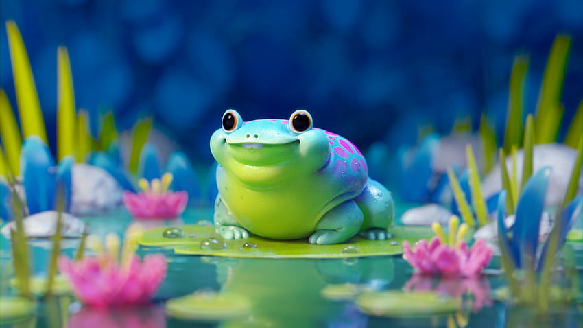 Frog on Dog frog laptop HD wallpaper  Pxfuel