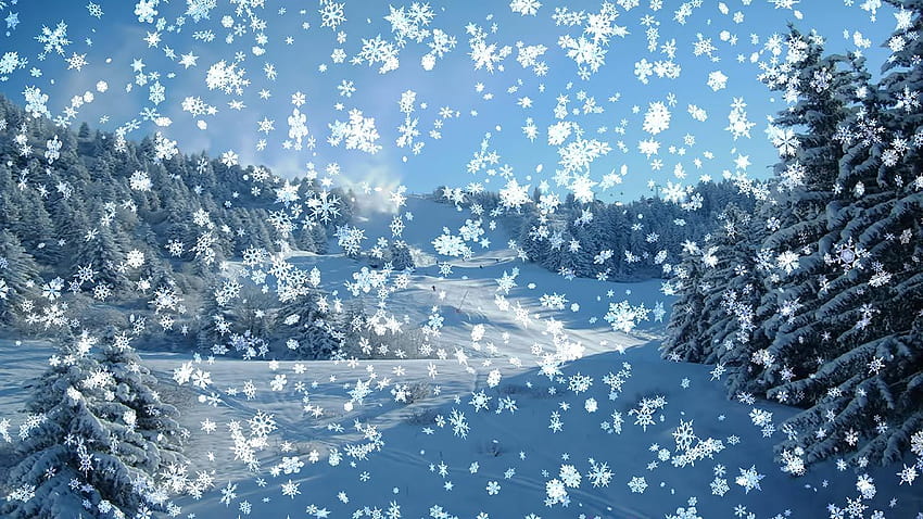 Animated Snowy Christmas ... afari, snow effect HD wallpaper