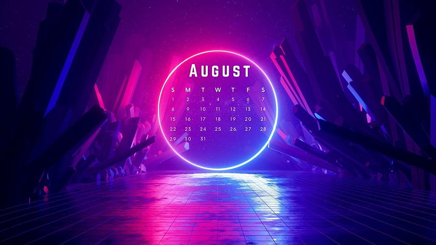 August 2021 Calendar HD wallpaper