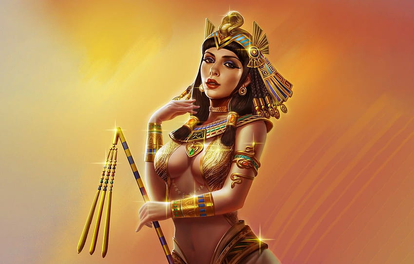 Mısır Kraliçesi Sanatı, mısırlı kadınlar HD duvar kağıdı