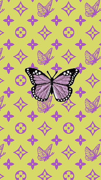 Louis Vuitton wallpaper  Dark phone wallpapers, Butterfly