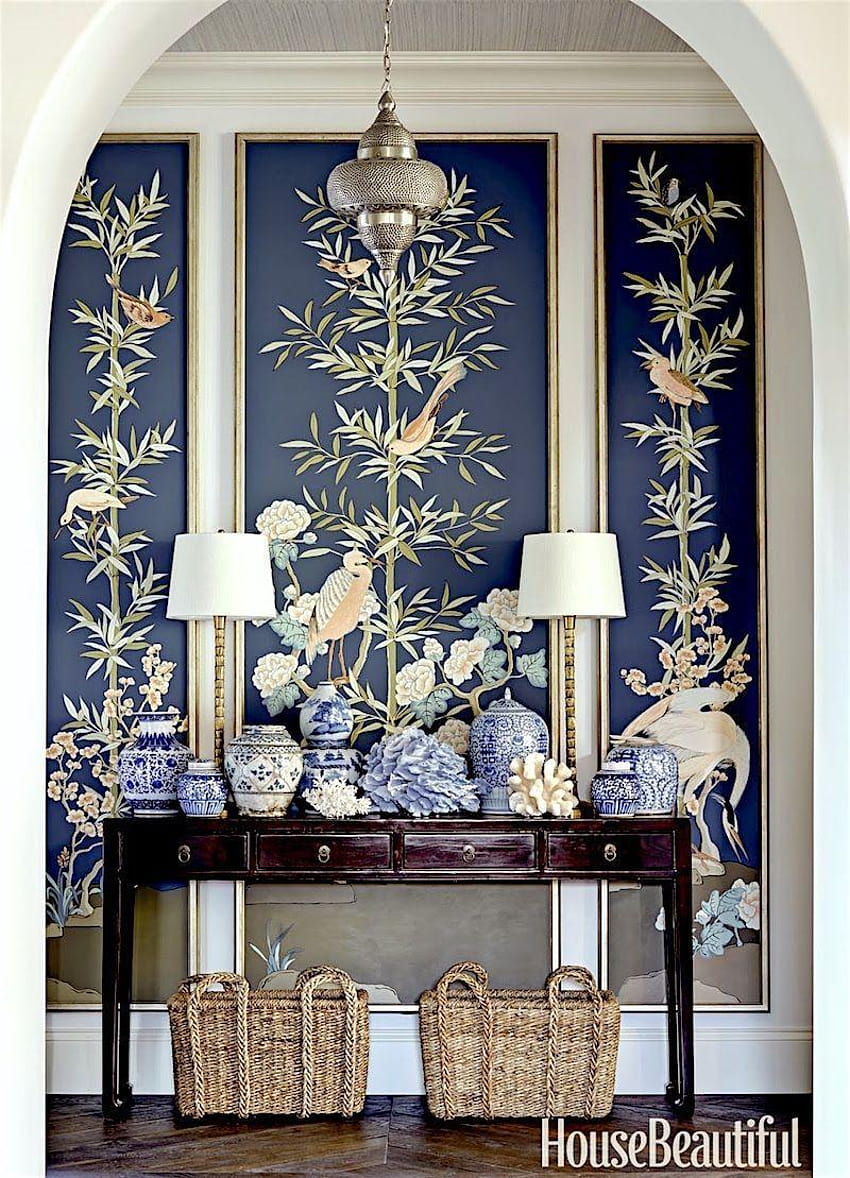Beautiful entry by Summer Thornton foyer in House Beautiful, grant thornton HD phone wallpaper