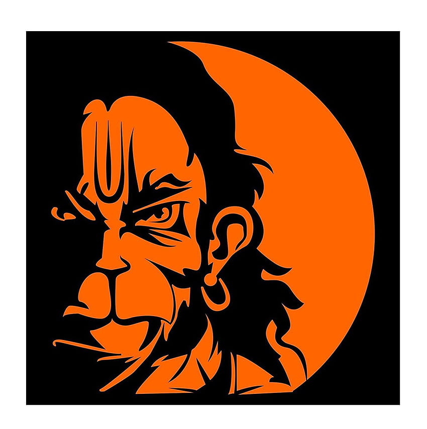 DreamKraft Kızgın Hanuman Etiketi, hanuman logosu HD telefon duvar kağıdı