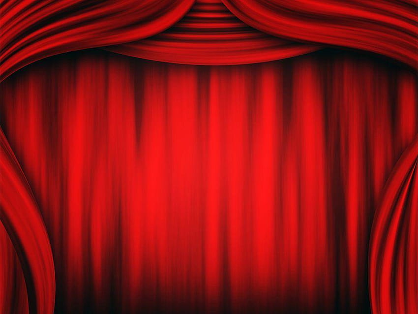 Theater Curtain ppt backgrounds, stage curtains HD wallpaper