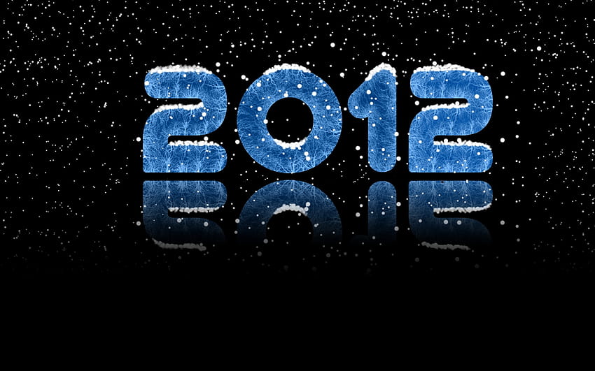 : noc, przestrzeń, niebo, śnieg, tekst, logo, projekt graficzny, świat, Nowy Rok, północ, data, ciemność, liczby, grafika, komputer , czcionka 1920x1200 Tapeta HD