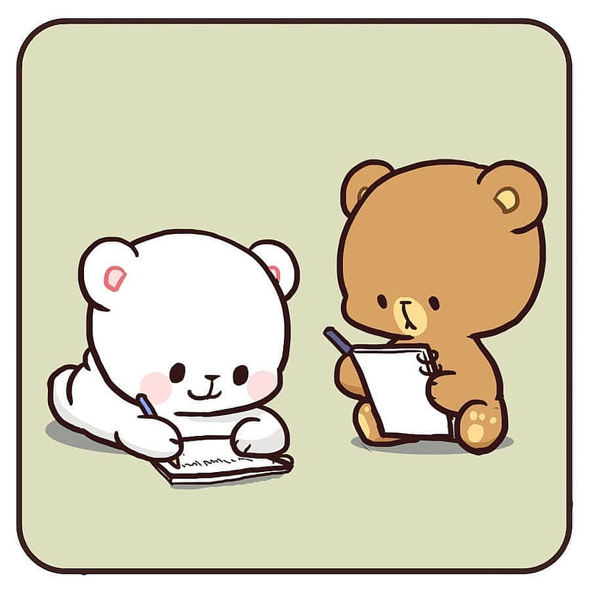 Susu dan Mocha Bears, susu kawaii wallpaper ponsel HD
