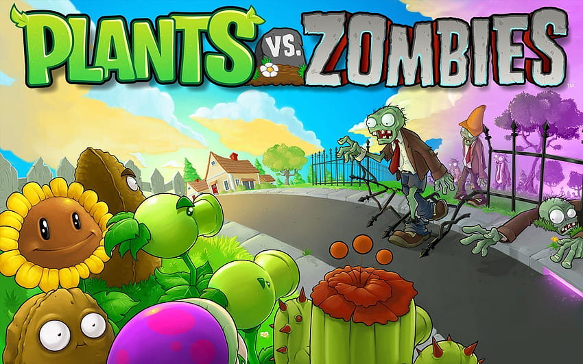 11 plantas vs. Zombis, plantas contra zombies fondo de pantalla
