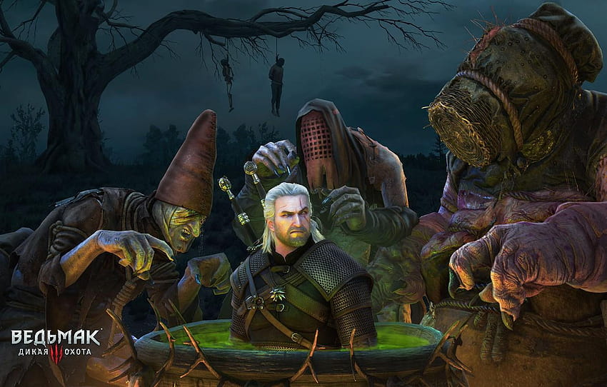 Halloween, the Witcher, witches, witcher, witcher, the witcher 3 wild hunt complete edition HD wallpaper