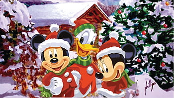 Disney Christmas Mickey, koopa weihnachten HD wallpaper
