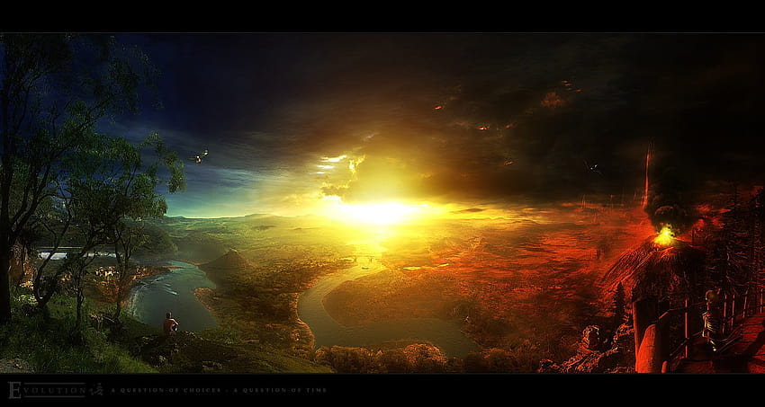 The beginning of something or the end and Backgrounds, end of time HD wallpaper