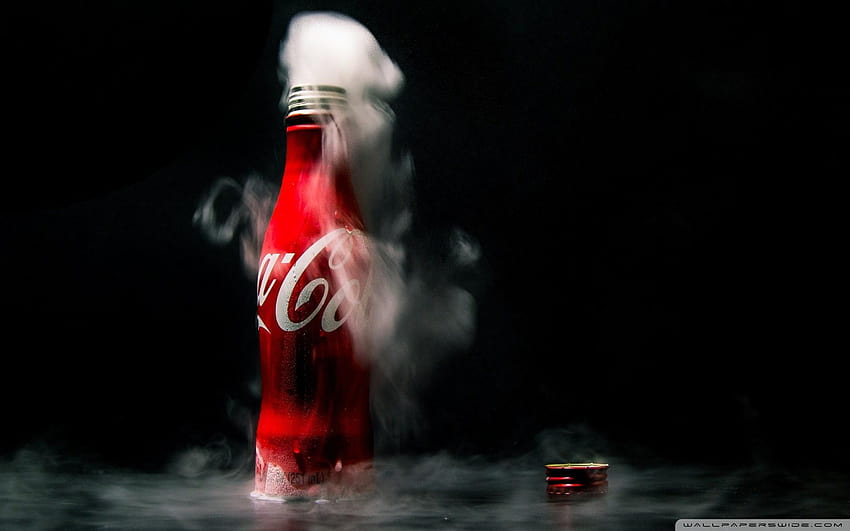 cold coca cola coke bottle HD wallpaper
