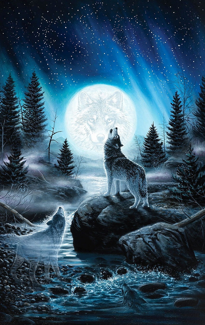 Ice Wolf Best Of Ice Wolf Cave Of, alone wolf HD phone wallpaper | Pxfuel