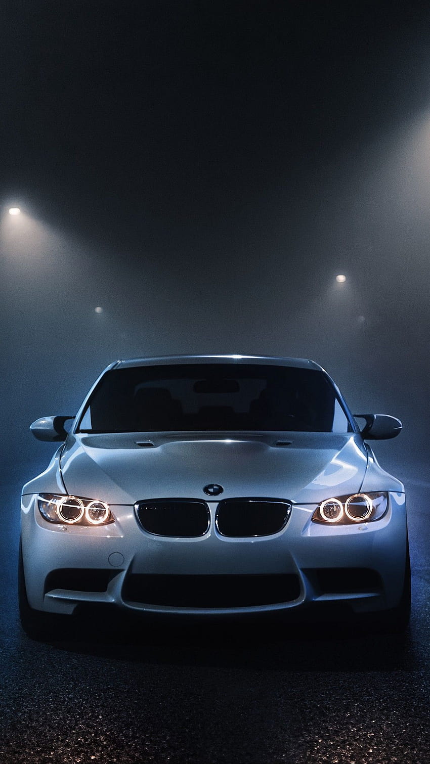 BMW M3 , White cars, Dark background, Night time, Street lights, Foggy  night, Black/Dark, bmw m3 iphone HD phone wallpaper | Pxfuel