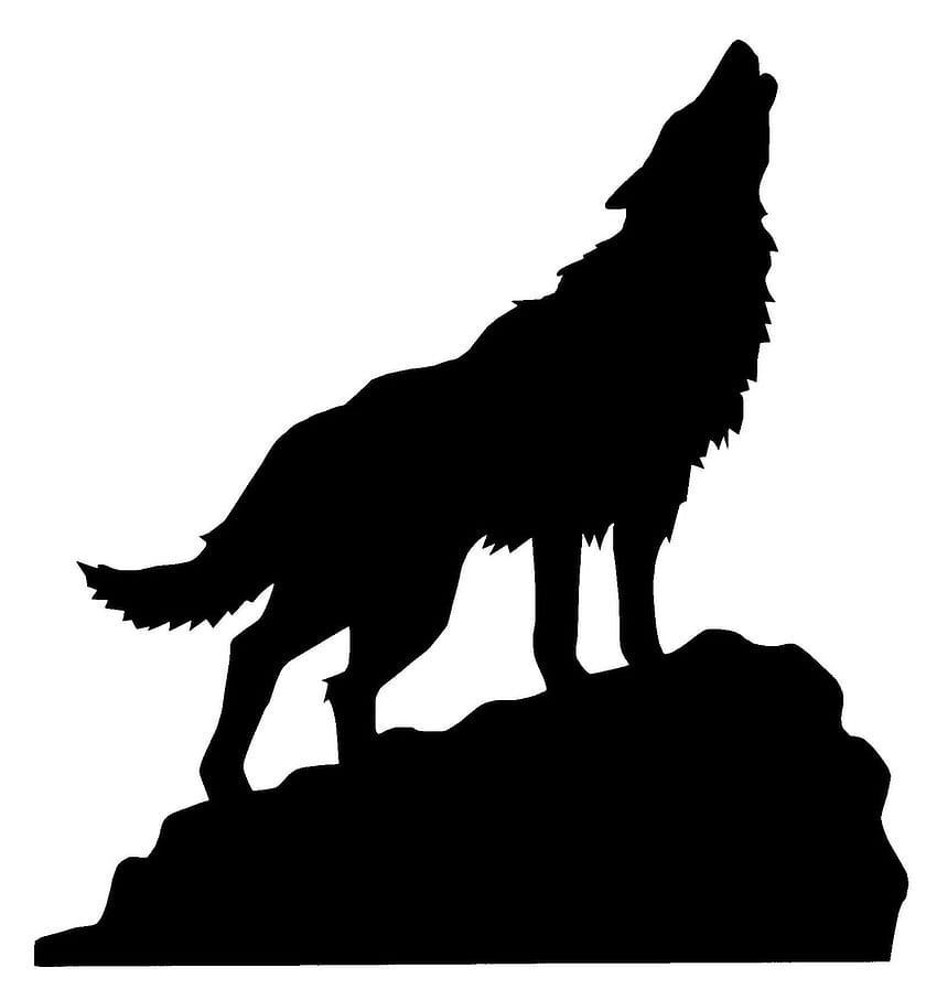Wolf Silhouette Howling, Wolf Silhouette Howling png , ClipArts on Clipart Library HD phone wallpaper