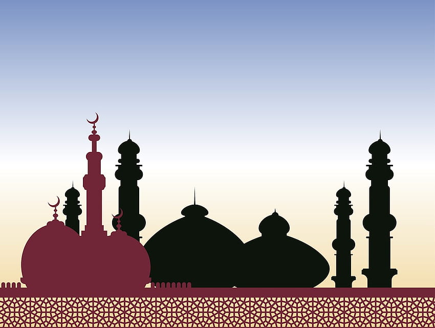 Mosque Vector Vector Art & Graphics HD wallpaper