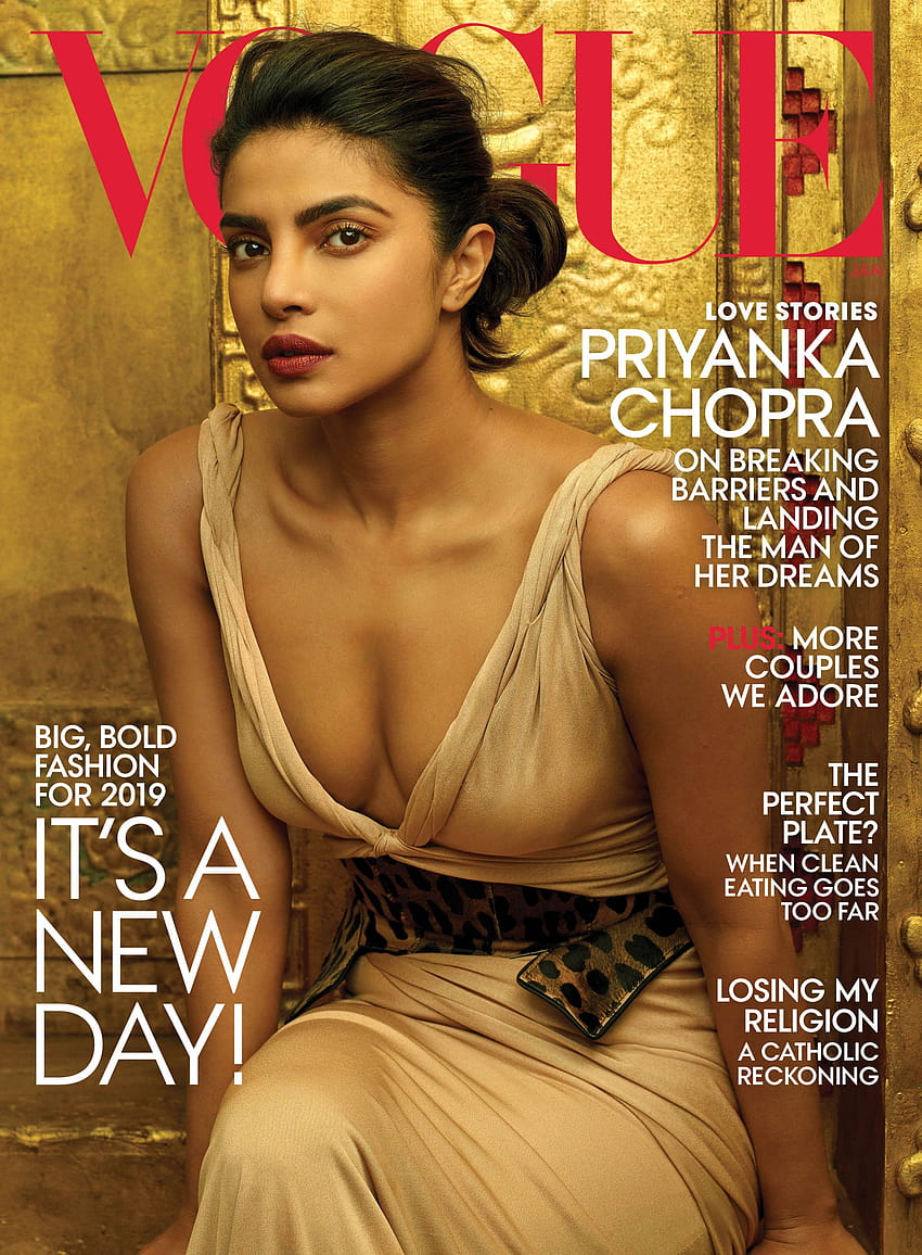 Priyanka Chopra Vogue Cover: นักแสดงหญิงในเรื่องราวความรักของเธอกับ Nick Jonas, priyankachopra 2021 วอลล์เปเปอร์โทรศัพท์ HD
