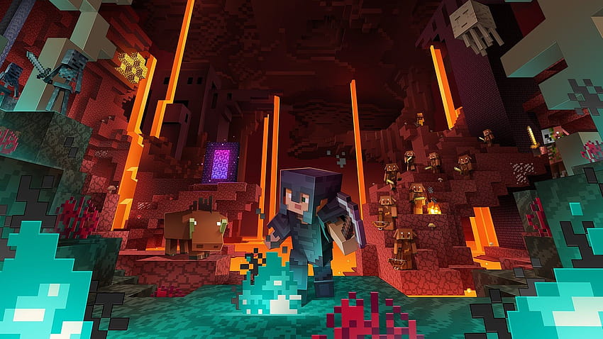 Minecraft Nether Update emerges June 23 with scary new areas HD wallpaper