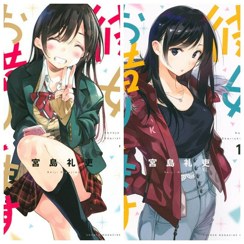 Kanokari Rental Girlfriend Manga หนังสือการ์ตูน Kanojo Okarishimasu manga Japan 17 สำหรับขายออนไลน์ วอลล์เปเปอร์โทรศัพท์ HD