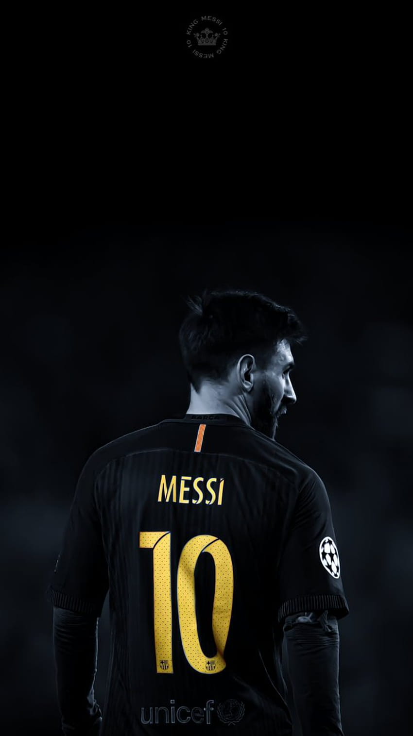 Messi preto, futebol escuro Papel de parede de celular HD